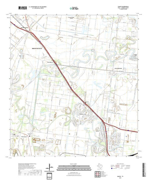 US Topo 7.5-minute map for Olmito TX – American Map Store