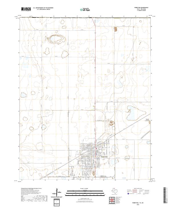 US Topo 7.5-minute map for Perryton TXOK