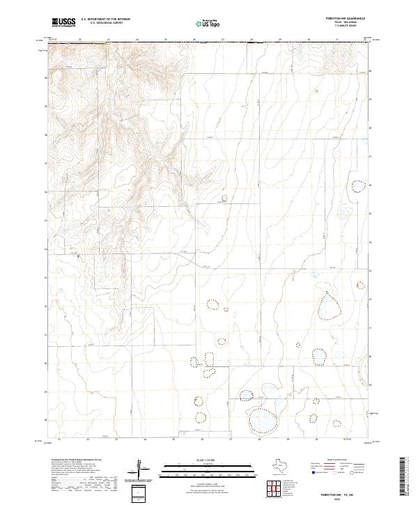 US Topo 7.5-minute map for Perryton NW TXOK