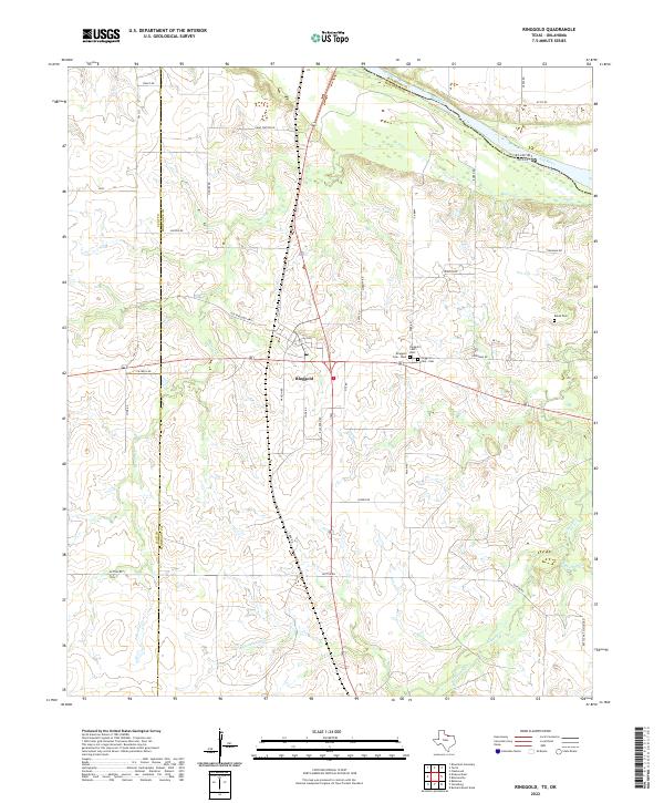 US Topo 7.5-minute map for Ringgold TXOK