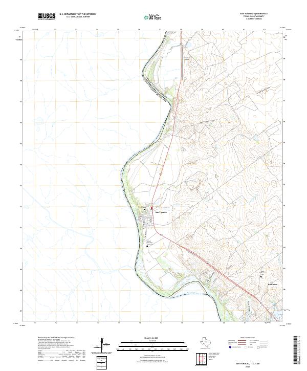 US Topo 7.5-minute map for San Ygnacio TXTAM