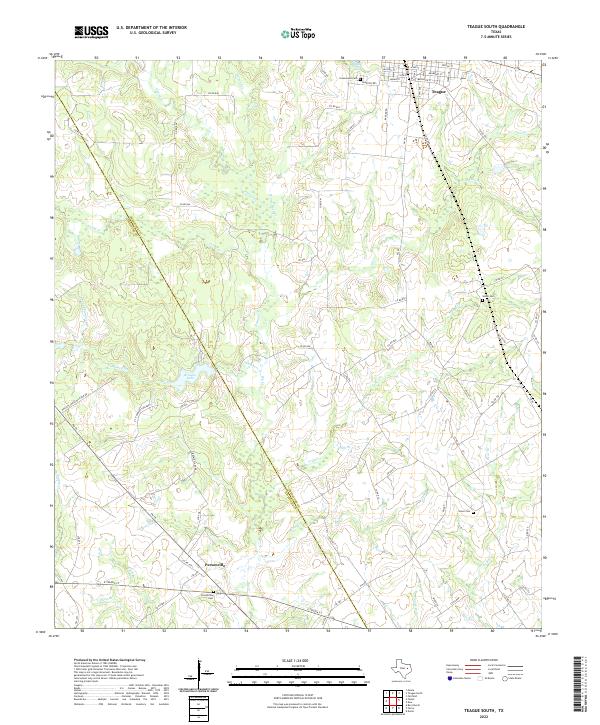 US Topo 7.5-minute map for Teague South TX