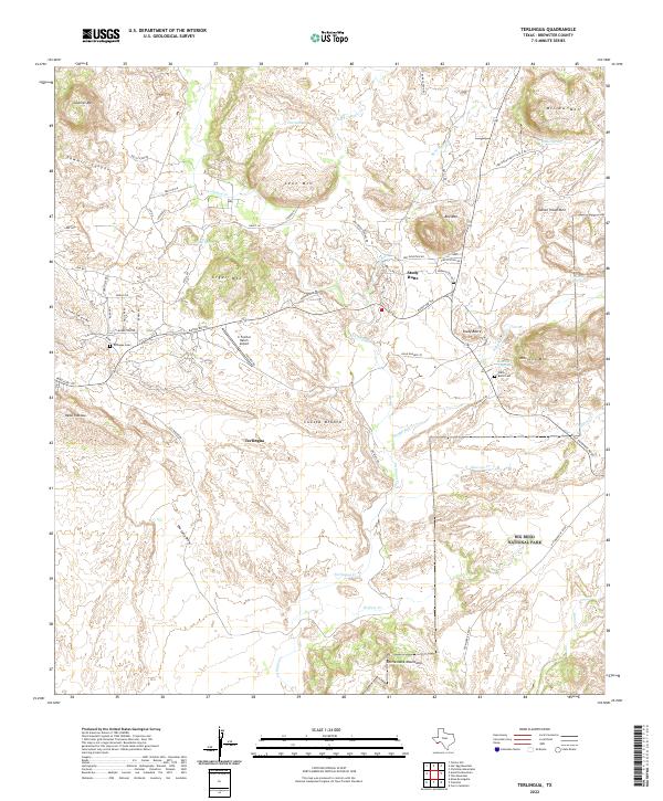 US Topo 7.5-minute map for Terlingua TX