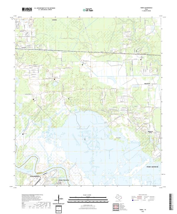 US Topo 7.5-minute map for Terry TX