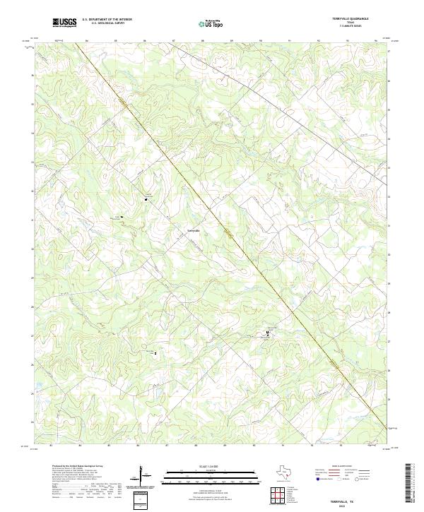 US Topo 7.5-minute map for Terryville TX