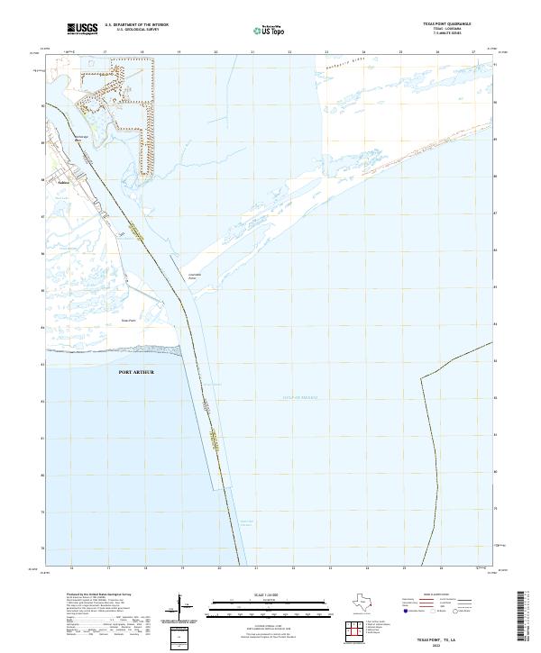 US Topo 7.5-minute map for Texas Point TXLA