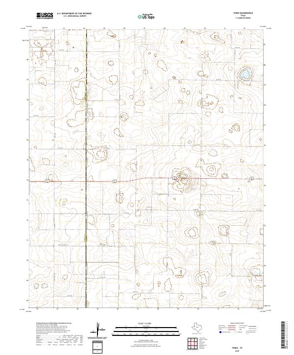 US Topo 7.5-minute map for Tokio TX