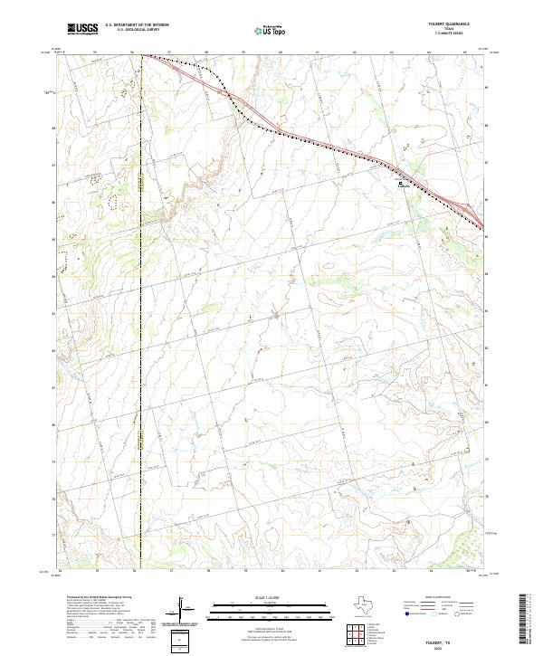 US Topo 7.5-minute map for Tolbert TX