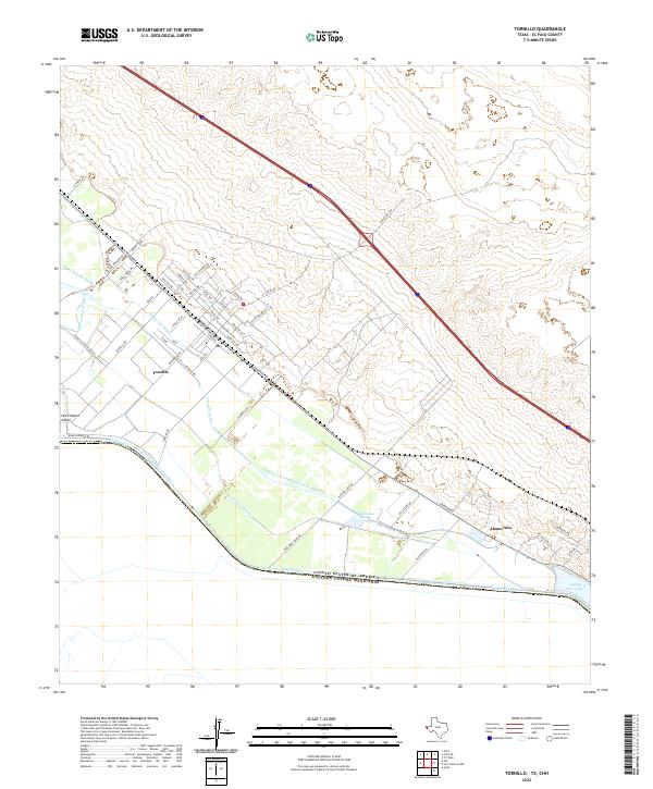 US Topo 7.5-minute map for Tornillo TXCHH