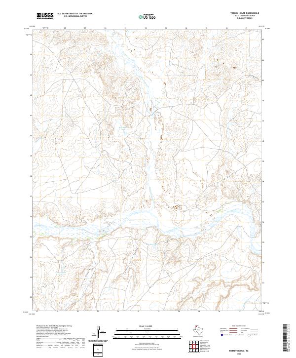 US Topo 7.5-minute map for Torrey House TX