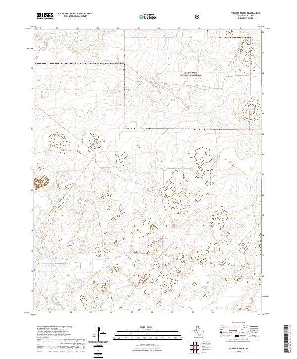 US Topo 7.5-minute map for Tovrea Ranch TX