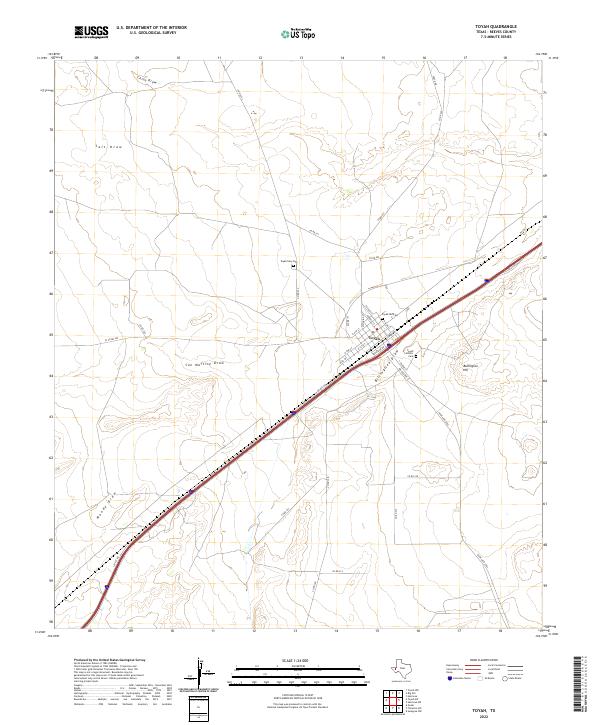 US Topo 7.5-minute map for Toyah TX