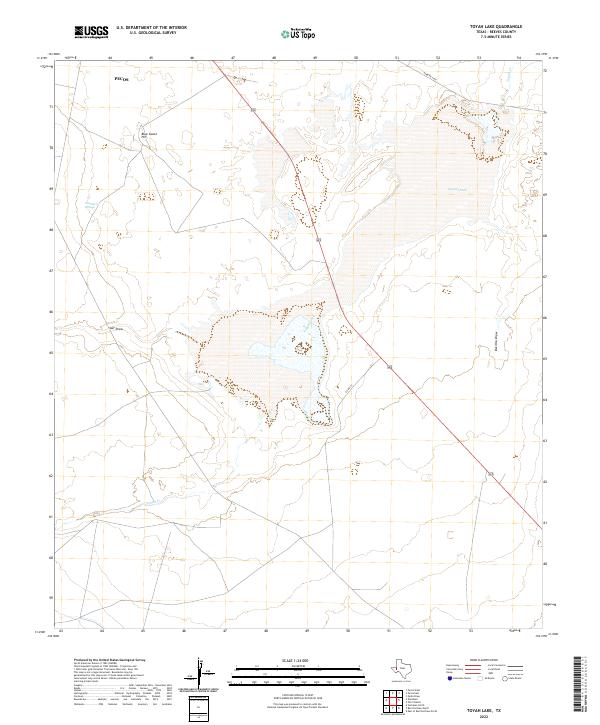 US Topo 7.5-minute map for Toyah Lake TX