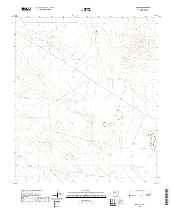 US Topo 7.5-minute map for Toyah NW TX