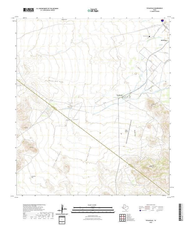 US Topo 7.5-minute map for Toyahvale TX