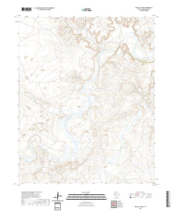 US Topo 7.5-minute map for Trujillo Camp TX