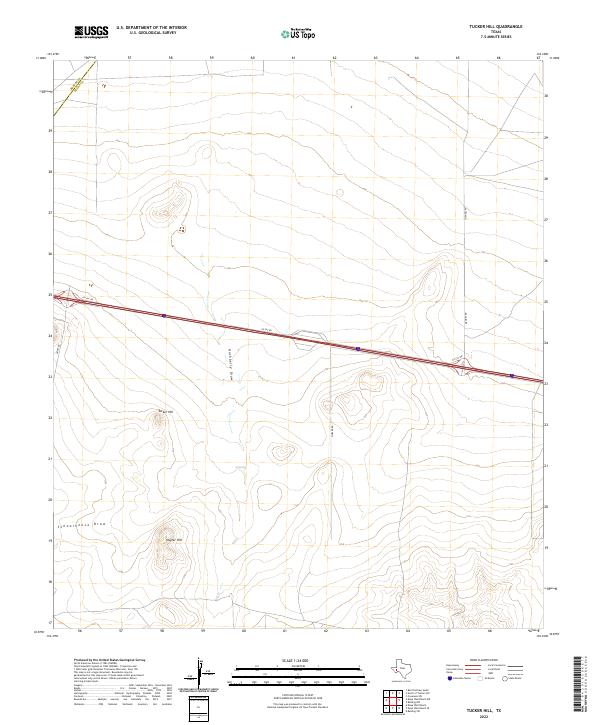 US Topo 7.5-minute map for Tucker Hill TX