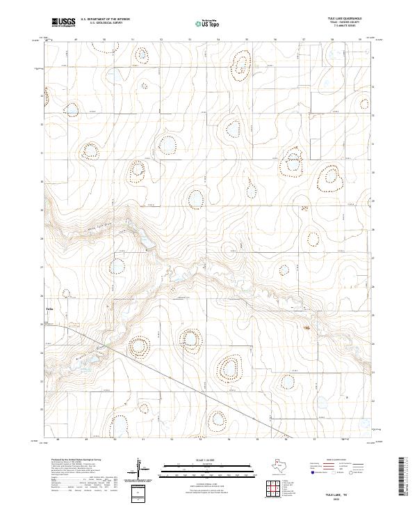 US Topo 7.5-minute map for Tule Lake TX