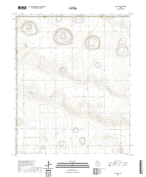 US Topo 7.5-minute map for Tulia NW TX