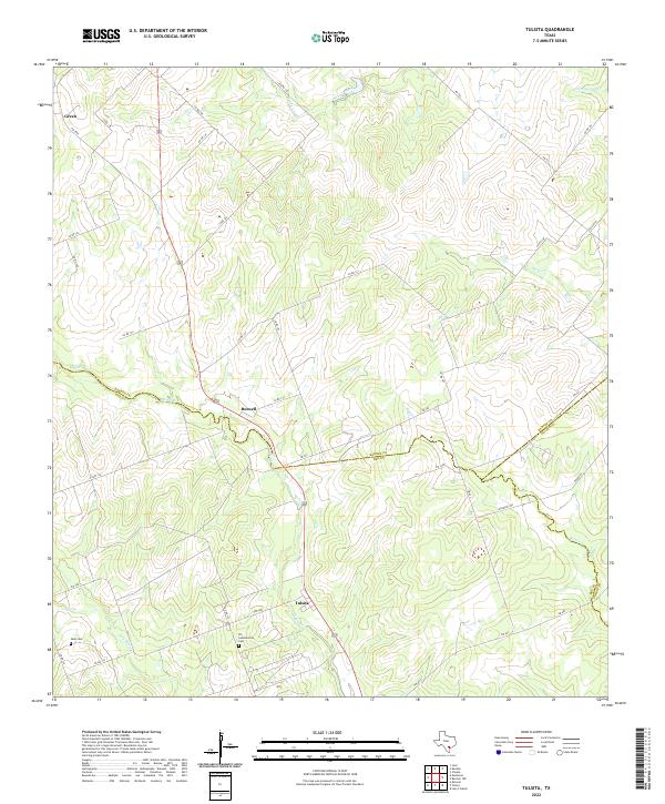 US Topo 7.5-minute map for Tulsita TX