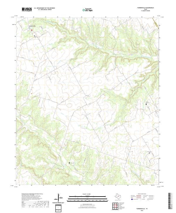 US Topo 7.5-minute map for Turnersville TX