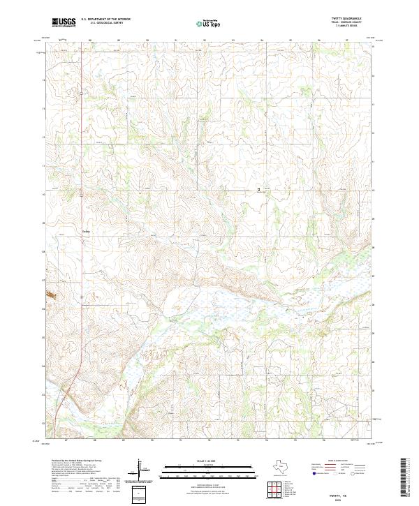 US Topo 7.5-minute map for Twitty TX