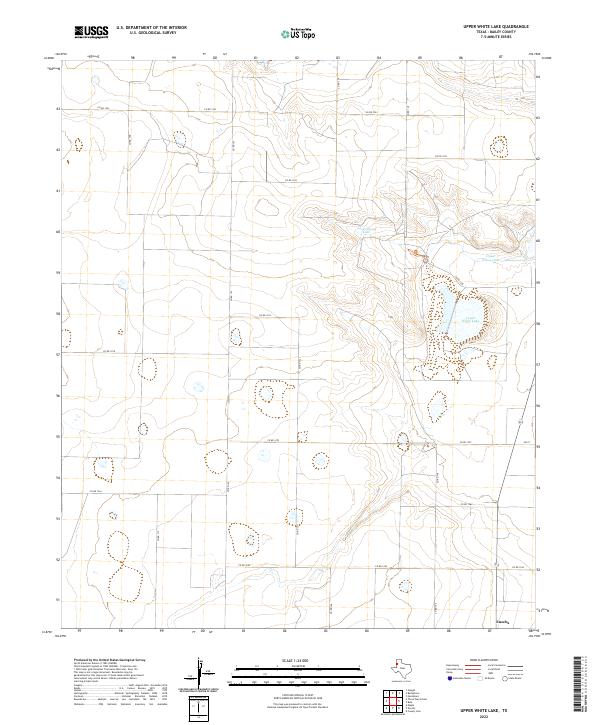 US Topo 7.5-minute map for Upper White Lake TX