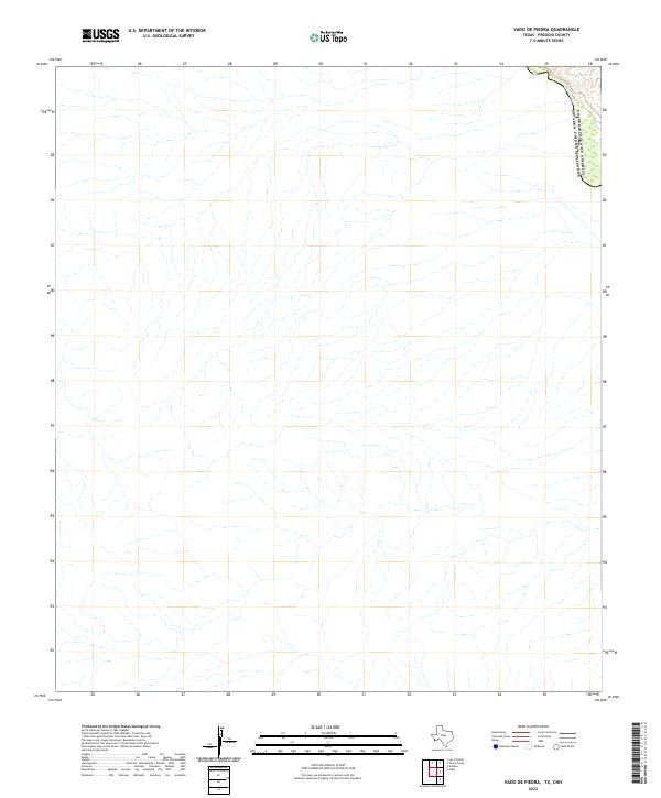 US Topo 7.5-minute map for Vado De Piedra TXCHH