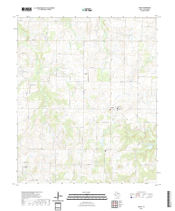 US Topo 7.5-minute map for Vashti TX