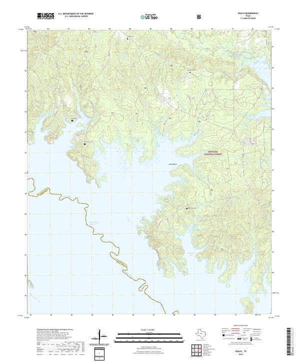 US Topo 7.5-minute map for Veach TX