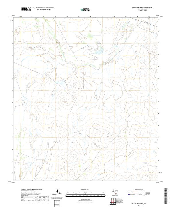 US Topo 7.5-minute map for Venado Creek East TX