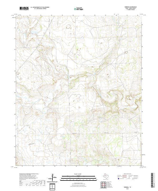 US Topo 7.5-minute map for Verbena TX