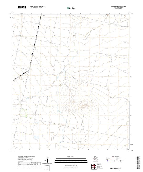 US Topo 7.5-minute map for Verhalen South TX