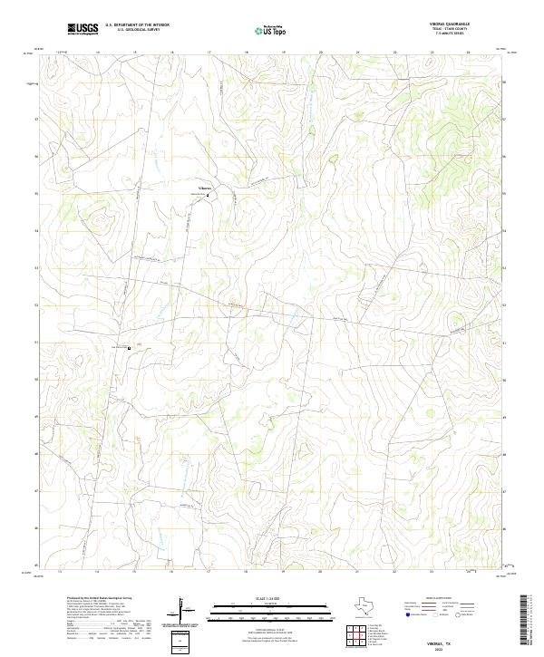 US Topo 7.5-minute map for Viboras TX