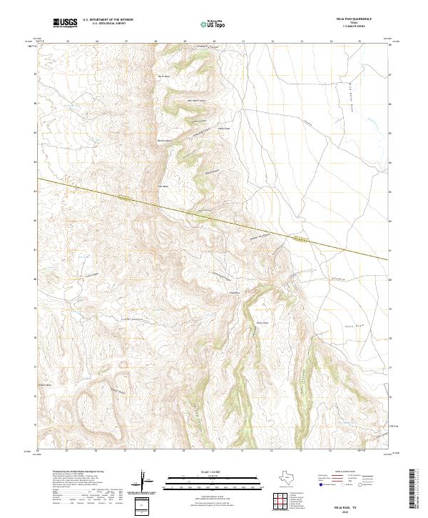 US Topo 7.5-minute map for Vieja Pass TX