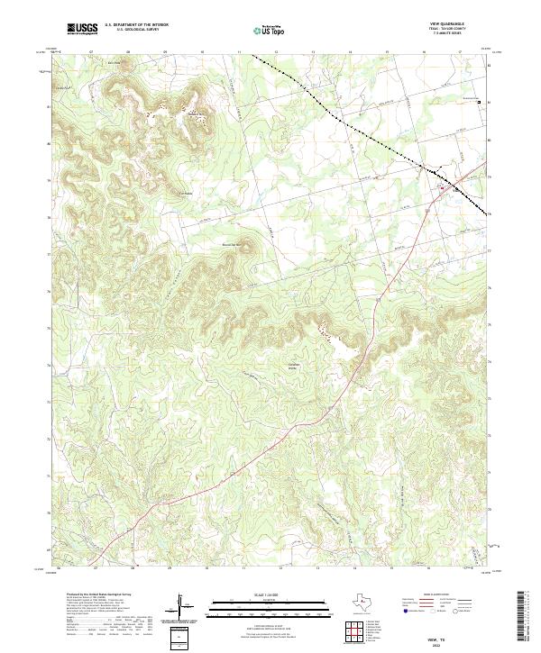 US Topo 7.5-minute map for View TX