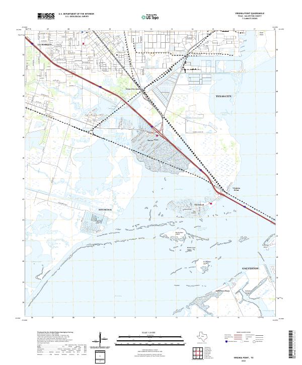 US Topo 7.5-minute map for Virginia Point TX