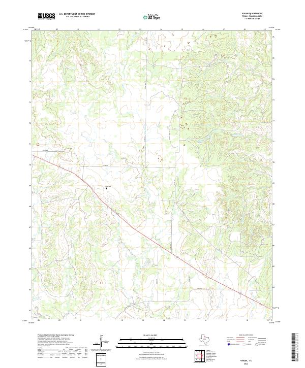 US Topo 7.5-minute map for Vivian TX