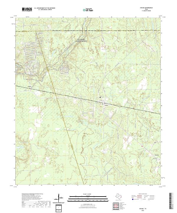 US Topo 7.5-minute map for Votaw TX