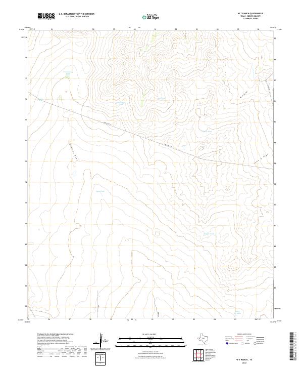 US Topo 7.5-minute map for W T Ranch TX