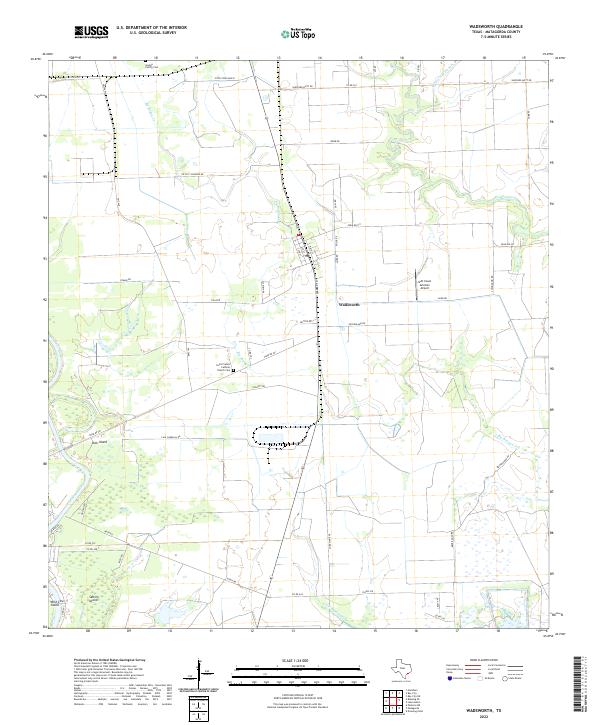 US Topo 7.5-minute map for Wadsworth TX