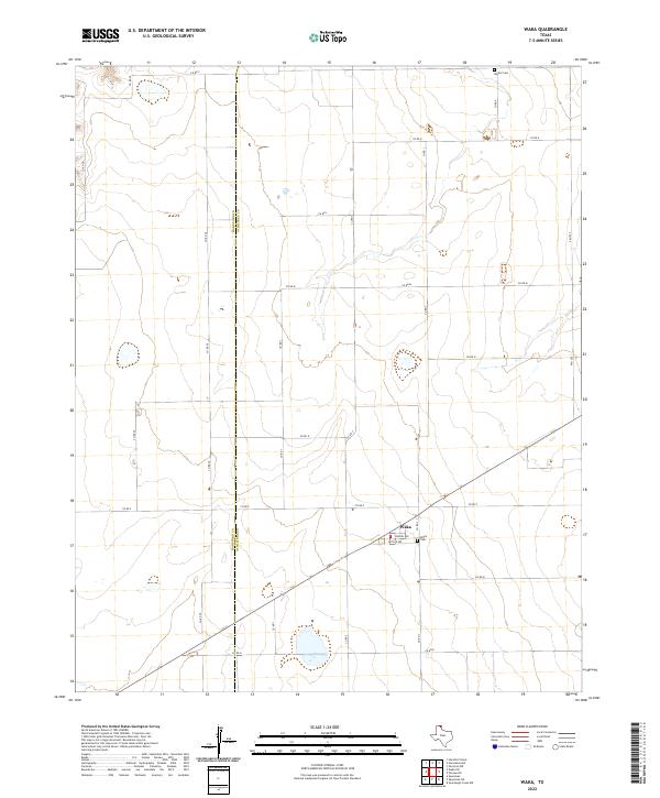 US Topo 7.5-minute map for Waka TX