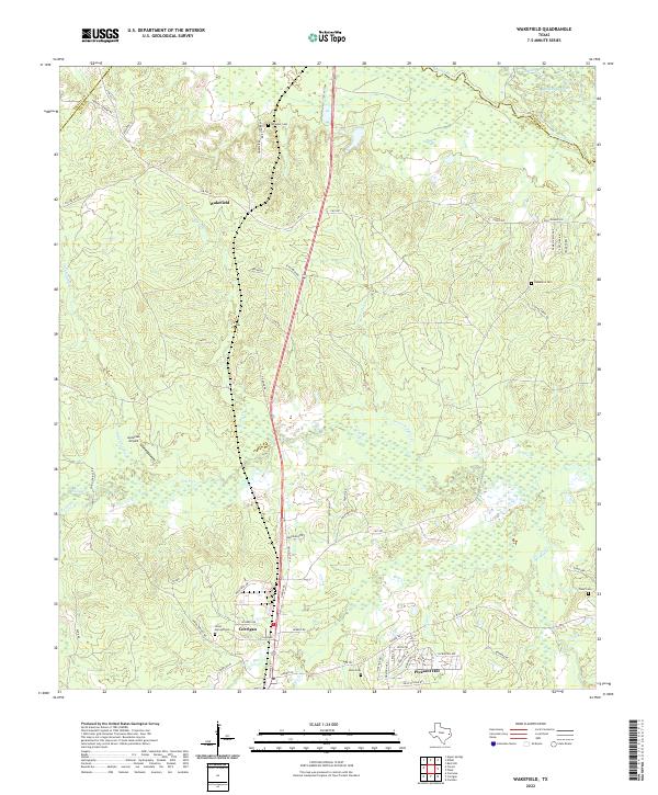 US Topo 7.5-minute map for Wakefield TX