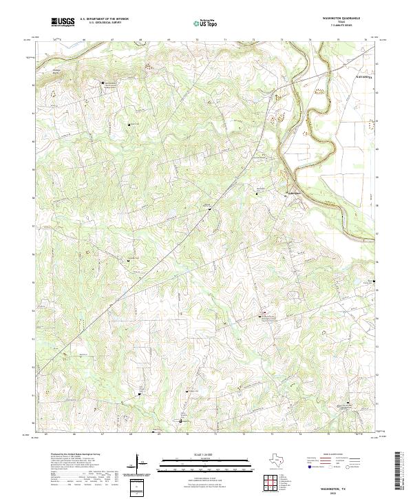 US Topo 7.5-minute map for Washington TX