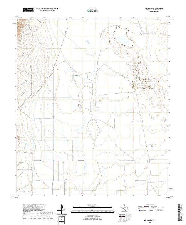 US Topo 7.5-minute map for Watson Ranch TX