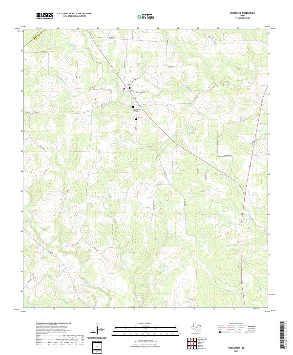 US Topo 7.5-minute map for Weesatche TX