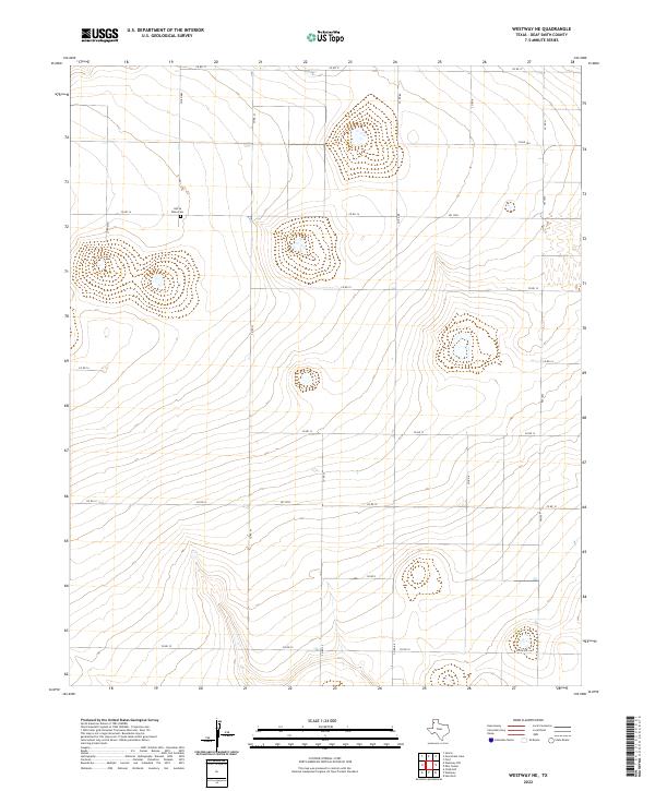 US Topo 7.5-minute map for Westway NE TX