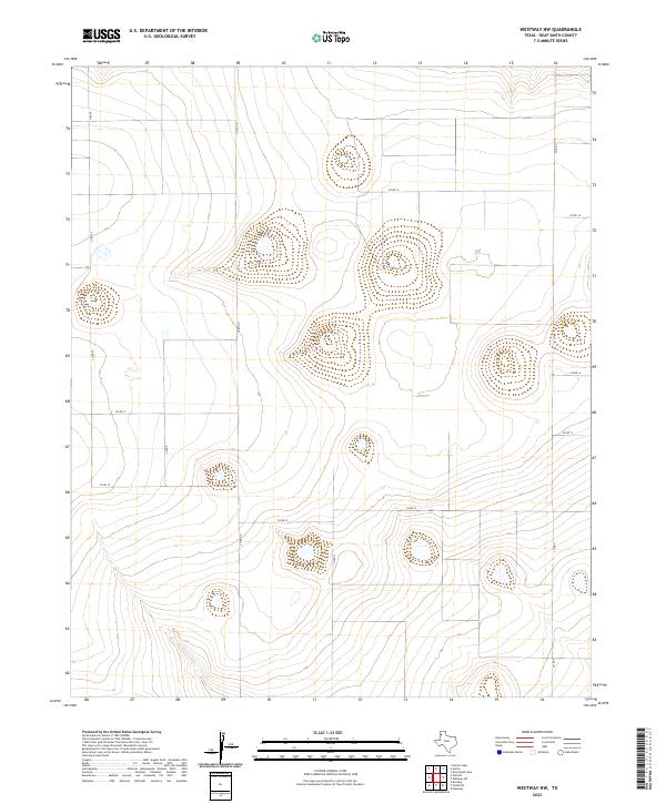 US Topo 7.5-minute map for Westway NW TX