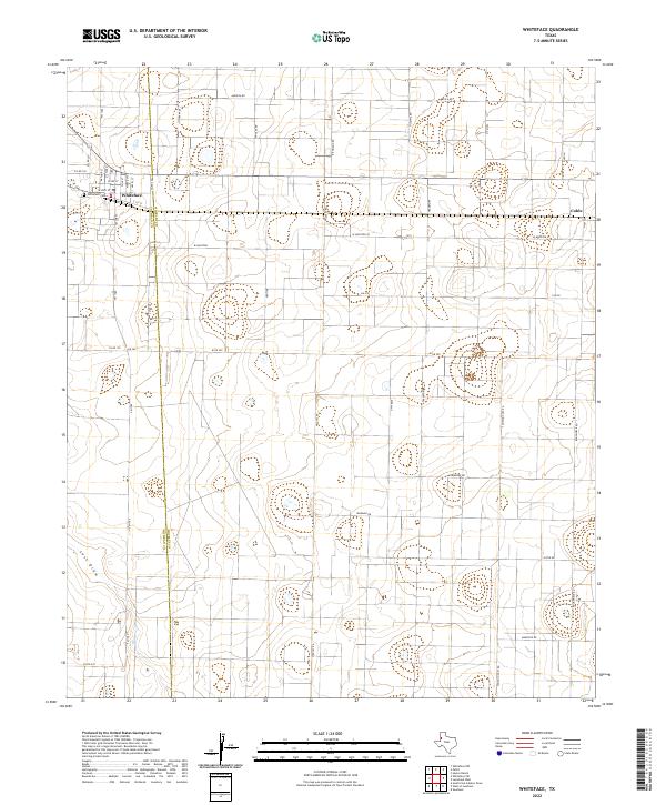 US Topo 7.5-minute map for Whiteface TX