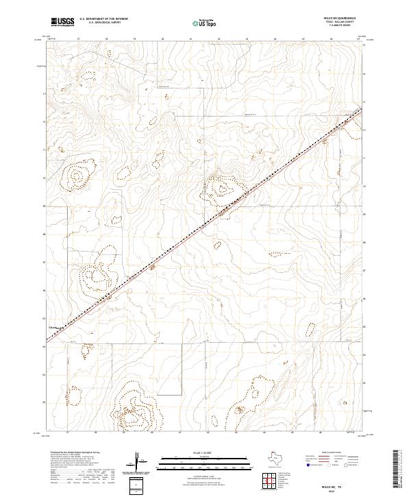 US Topo 7.5-minute map for Wilco NE TX